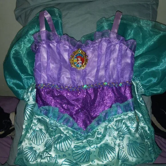 Disney | Costumes | Girls Size 46x Little Mermaid Dress Up Outfit | Poshmark